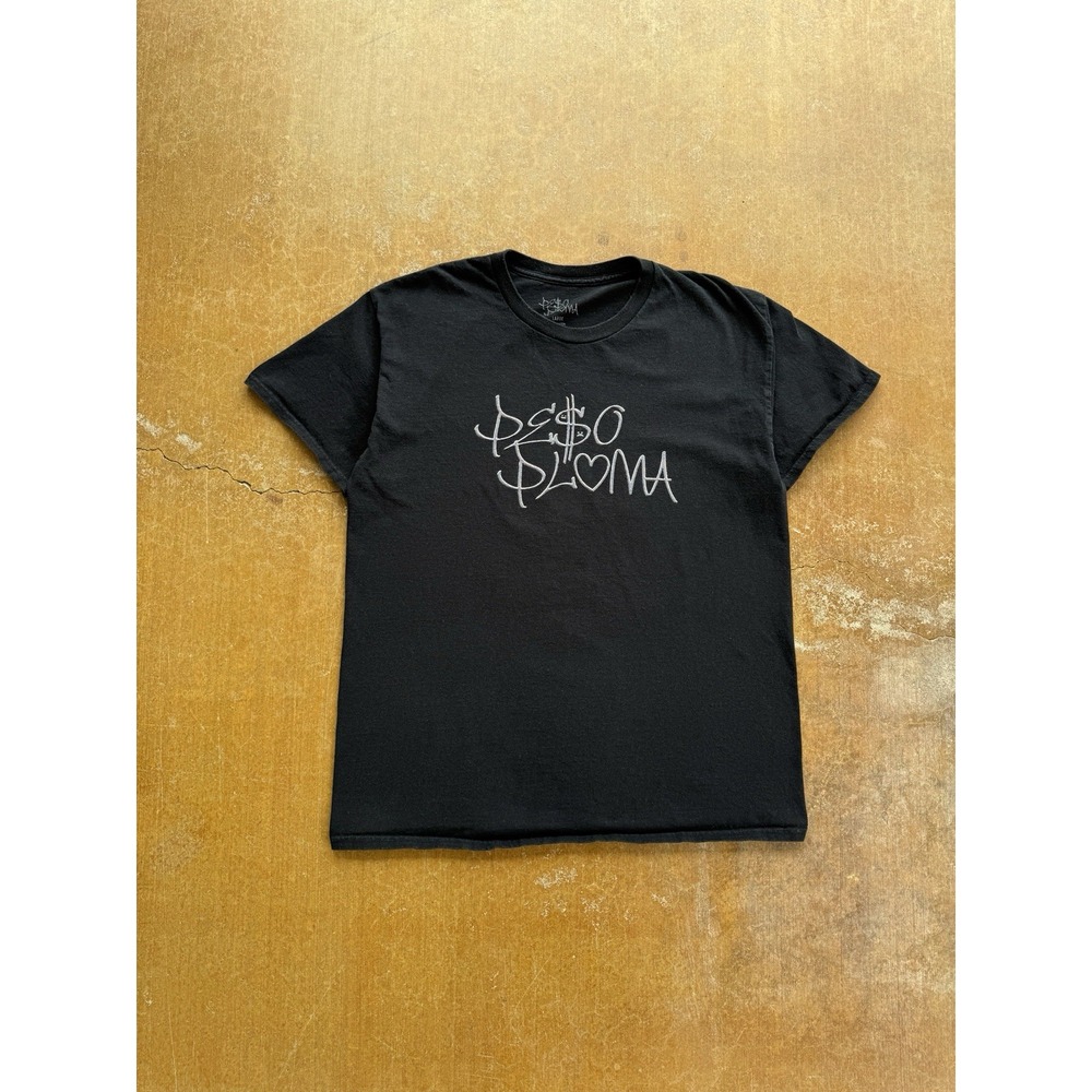 Peso Pluma Corridos Tumbados Doble P Tour Black T-Shirt Mexico (Large)